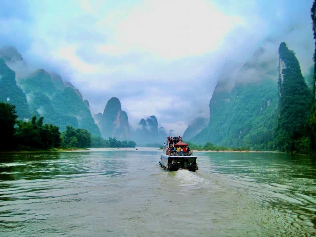 Boot auf dem Li-Fluss